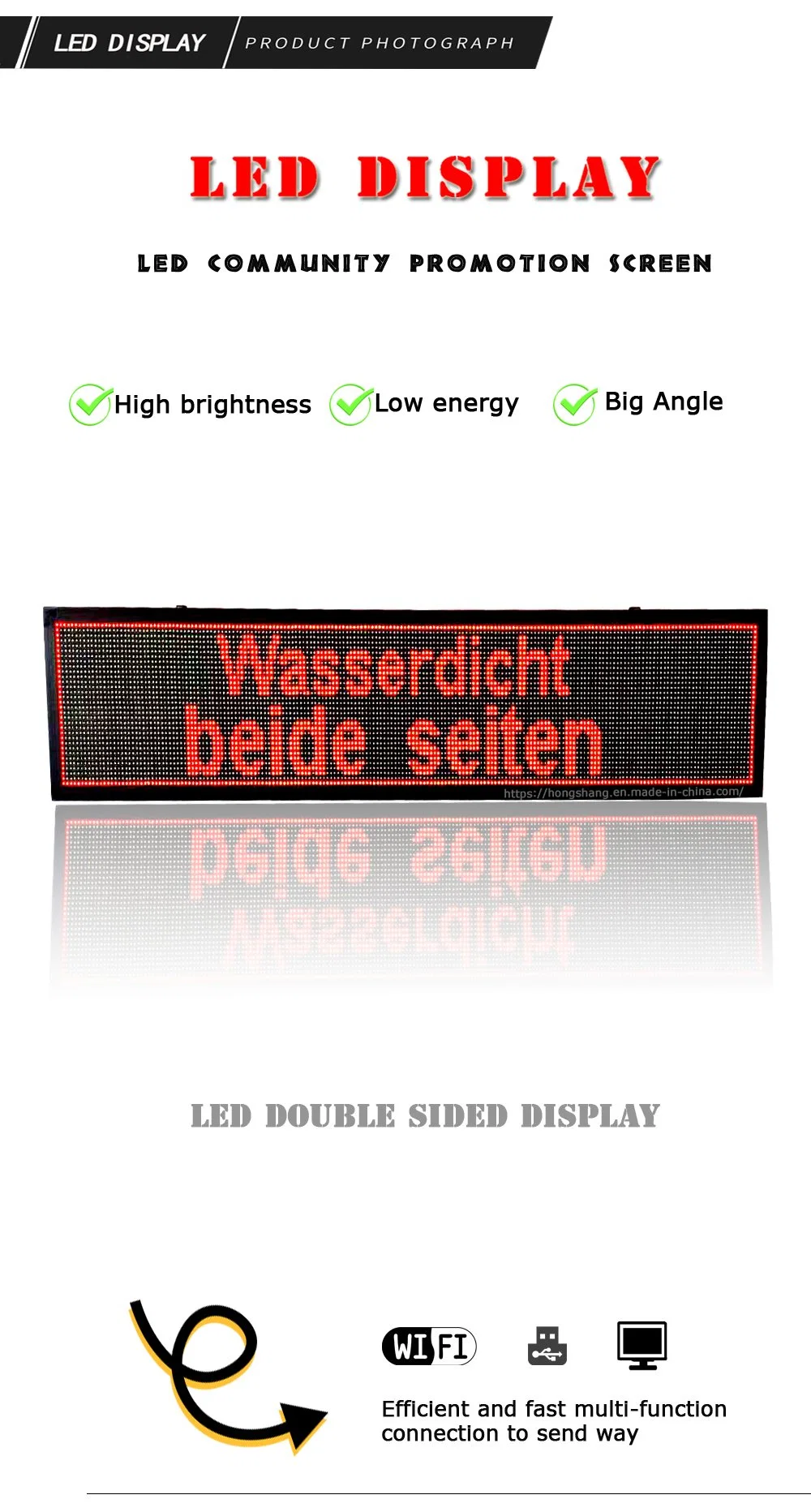 P10 Semi-Outdoor SMD Screen Double-Sided Rolling Ad Display