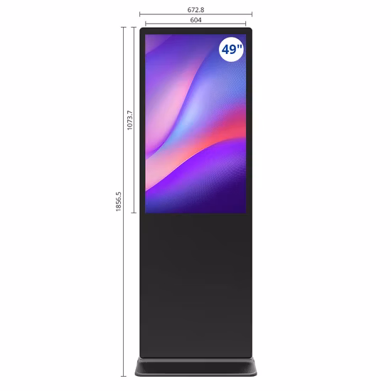 OLED 55 インチ スタンド モニター キオスク ネットワーク ビデオ プレーヤー ターミナル タッチ スクリーン広告ディスプレイ インタラクティブ LCD デジタル サイネージ 透明なラップトップ スクリーン